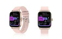 Colmi P28 RoseGold Smartwatch Bluetooth Fitness Track Armband Uhr Handy iOS iPhone Android Schwarz