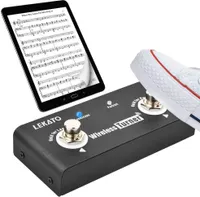 LEKATO Kabelloser Page Turner-Pedal-Controller Tablet-Fußschalter Wiederaufladbar