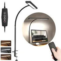 Led Klemmlampe Bett Klemmbar BxH:40x70cm, USB Augenpflege Schreibtischlampe Mit Timer, 160 LEDs, leselampe Schwanenhals Lampe mit Klemme Schreibtisch