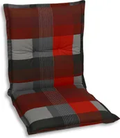 GO-DE Niederlehner-Auflage 100 x 50 x 8 cm, rot kariert