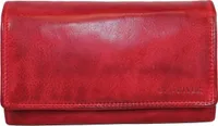 Old River Damen Leder Geldbörse Vintage Look (57) Rot
