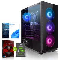 Megaport Gaming PC Hellcat - AMD Ryzen 7 5700X - RTX4070 12GB - 16GB RAM - 1TB M.2 SSD - Windows 11 - 46-DE
