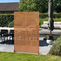 Trennwand ‘Nodepp’ Cortenstahl 180 x 120 cm Edelrost
