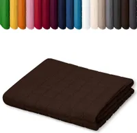 Duschvorleger 50 x 70cm Badvorleger Vorleger Badematte Badteppich 100% Baumwolle, Farbe: Braun