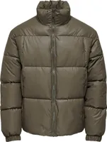 ONLY & SONS Steppjacke kurz Stehkragen gesmokte Ärmelbündchen Größe: XL