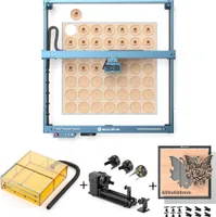 SCULPFUN S70 MAX 70W Laser Graviermaschine mit Air Assist, Gehäuse, RA PRO MAX Rotationsmodul und 600 x 600 mm Honeycomb Wabenplatten Kit