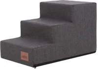 Hobbydog Dog Steps Inari, pro nemocná a starší zvířata, pomoc při vstupu, rampa Dvě velikosti - 3 schůdky - 50 x 30 x 30 cm [Velikost: M] - Graphite