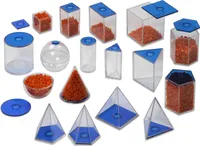 Betzold Geometriekörper, 17 Füllkörper, Plexiglas, - Mathematik, Lehrmittel