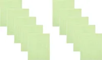 Betz 10 Stück Badvorleger 60x60 cm PALERMO Badematte Badteppich Duschvorleger 100% Baumwolle 680g/m²  Farbe: grün