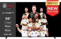 TCL 98P743X1 LED-Fernseher 248 cm/98 Zoll, 4K Ultra HD, Google TV, Smart-TV, HDR, 144Hz, Dolby Vision, Apple TV, Game Master