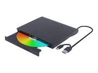 gembird DVW EXT SLIM DVD-USB-03 black USB-C&3.1 DVD8x CD24x