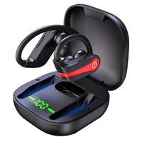 Bluetooth kopfhörer sport, In Ear Kopfhörer Kabellos Bluetooth 5.1 mit HD Mic, Noise Cancelling,IP7 Wasserdicht Ohrhörer,(Rot)