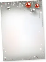 Gala Design 50 Blatt Briefpapier Weihnachten A4, Weihnachtsbriefpapier weihnachtliches Papier