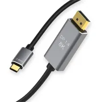 Kabel USB C DisplayPort 8K 4K 144Hz 1,8M Reagle USB-C USB Typ C Stecker auf DisplayPort Stecker