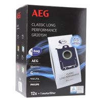 AEG Gr201SM s-bag® Classic Long Performance 9001688242 Filterbeutel für Bodenstaubsauger 12Stk + Filter