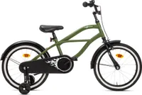 Nogan Rumble Kinderfahrrad – 18 Zoll – Armeegrün - komplett mit Stutzräder