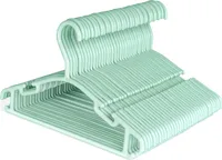 36 Stück Kleiderbügel Kinderkleiderbügel Set, Baby Kleiderbügel Hangers aus Kunststoff, Aufbewahrung Kleiderschrank Kleiderbuegel 27CM für Kleinkinder und Babys, Grün