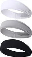 Sport-Stirnbänder, elastisches, feuchtigkeitsableitendes und Workout-Stirnband, rutschfeste Schweißband-Stirnbänder