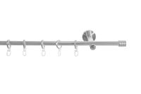SN Deco - Stilgarnitur Genua, 16 mm, 1-lauf edelstahl optik, 100 cm