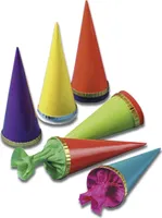 Schultüten, H: ca. 12 cm 6 Stück