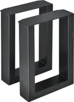 Bankgestell 'Makers' 2er-Set Schwarz 30x43cm