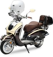 Motorroller Retro EasyCruiser Artemis Braun Beige 50ccm 45 kmh Moped Scooter