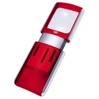 WEDO Lupa 2717502 4,7x11,8x1,4cm LED rot +Baterie