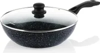 Westinghouse Black Marble Wokpfanne Marmor, Ø 30 cm, schwarz