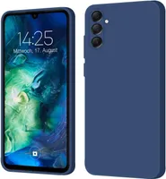 Hülle für Samsung Galaxy A25 5G Case Cover Bumper Silikon Softgrip Schutzhülle Farbe: Blau
