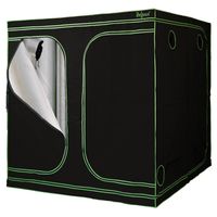 ZELSIUS Grow Tent 200 x 200 x 200 cm schwarz/grün Pflanzenzucht Indoor