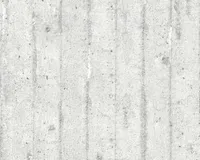 A.S. Création Tapete Wood`n Stone, Mustertapete in Betonoptik, grau, 10,05 m x 0,53 m, 713711, 7137-11