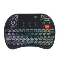 Ruiai X8 Plus 71-Tasten-2,4-GHz-Funktastatur, unterstützt Spracheingabe für Android-TV-Box, PC, Smart-TV usw，Schwarz (Lieferung mit eingebautem Lithium-Akku)