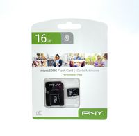 PNY Performance Plus - 16 GB - MicroSDHC - Klasse 10 - Schwarz