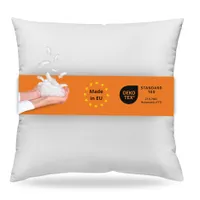 sleepling – Kopfkissen, 80 x 80 cm, Federkissen, Daunenkissen, 100% Daunen & Federn, 60 Grad waschbar, 100% Baumwolle, weiß