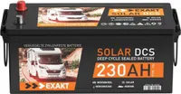 EXAKT DCS Solarbatterie 12V 230Ah Wohnmobil Batterie 220Ah 200Ah Boot Versorgung