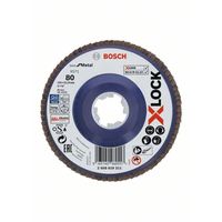 Bosch X-LOCK Fächerscheibe gerade 125 mm K 80 X571 Best for Metal 2608619211