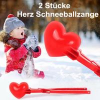 Herzförmiger Schneeball-Hersteller-Clip Winter-Sandball-Formklemme KinderspieWP4 