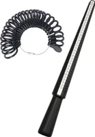 MMOBIEL Ringgrößenmesser Ringdorn für  EU-Größen 41–76 mit halben Größen, inkl. Ring-Set