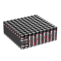 ANSMANN Batterien AA 100 Stück, Alkaline Mignon Batterie, für Lichterkette uvm.