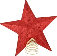 Weihnachtsbaum Stern-Spitzen rot