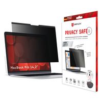 Displex PRIVACY SAFE Magnetischer 2-Wege Blickschutzfilter für MacBook Pro 14,2‘‘, 36,1 cm (14.2 Zoll), Notebook, Rahmenloser Blickschutzfilter, Glänzend/Matt, Privatsphäre