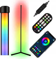 LED Eck Stehlampe Ecklampe RGB Dimmbare Nachtlicht mit Bluetooth-App-Fernbedienung Musiksynchronisation Atmosphäre Lampe