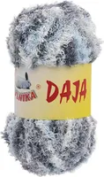 50g Kuschelgarn Daja Kuschelwolle Chenille-Strickgarn Farbauswahl, Farbe:weiß grau hellblau