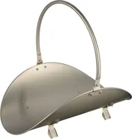 Tragekorb Kaminholzkorb Metall, Holzkorb, Korb für Kaminholz, Transportkorb