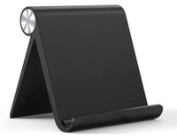 Ständer Tablet Halterung für Zuhause Tablet Ständer Büro Handy Halter kompatibel bis 10,5 Zoll (Schwarz)