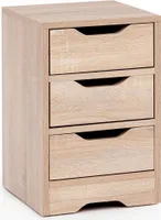 Nachtkonsole Nachtkommode Nachtschrank Nachttisch Nachtkästchen 3 Schubladen