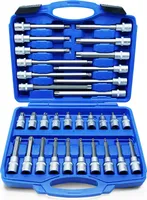 T20-T70 Torx Nuss Stecknuss Schlüssel Set ,32tlg Nüsse Steckschlüssel Bit , 1/2" (12,5mm) Antrieb