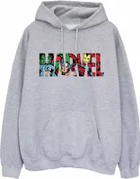 Marvel Comics - Mikina s kapucňou pre mužov BI2073 (XL) (sivá)