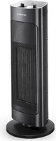 TROTEC Keramik-Heizlüfter TFC 20 E in elegantem, schlankem mattschwarz mit 2 Heizstufen bis zu 2.000 Watt und 80°-Oszillation. Besonders sicher durch den integrierten Kipp-Abschalter.