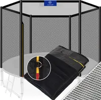 KESSER® Trampolin Ersatznetz Sicherheitsnetz UV-beständig Trampolinnetz Trampolinschutz Ø 244 305 366 427 cm | einfache Montage | Eingangstür mit Reißverschluss | aus hochwertigen Materialien